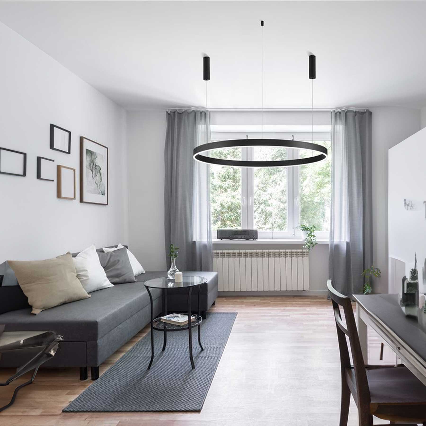 Nova Luce Motif LED kruhové závěsné svítidlo stmívatelné CCT