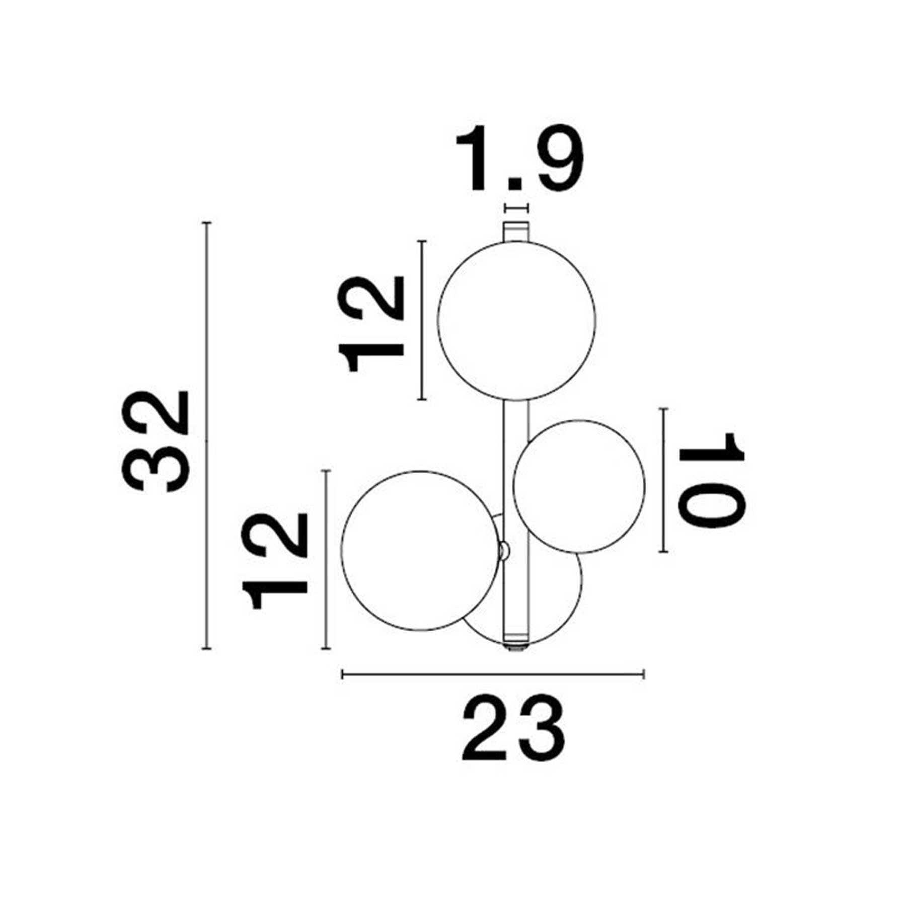 Nova Luce Odillia G9 nástěnné svítidlo