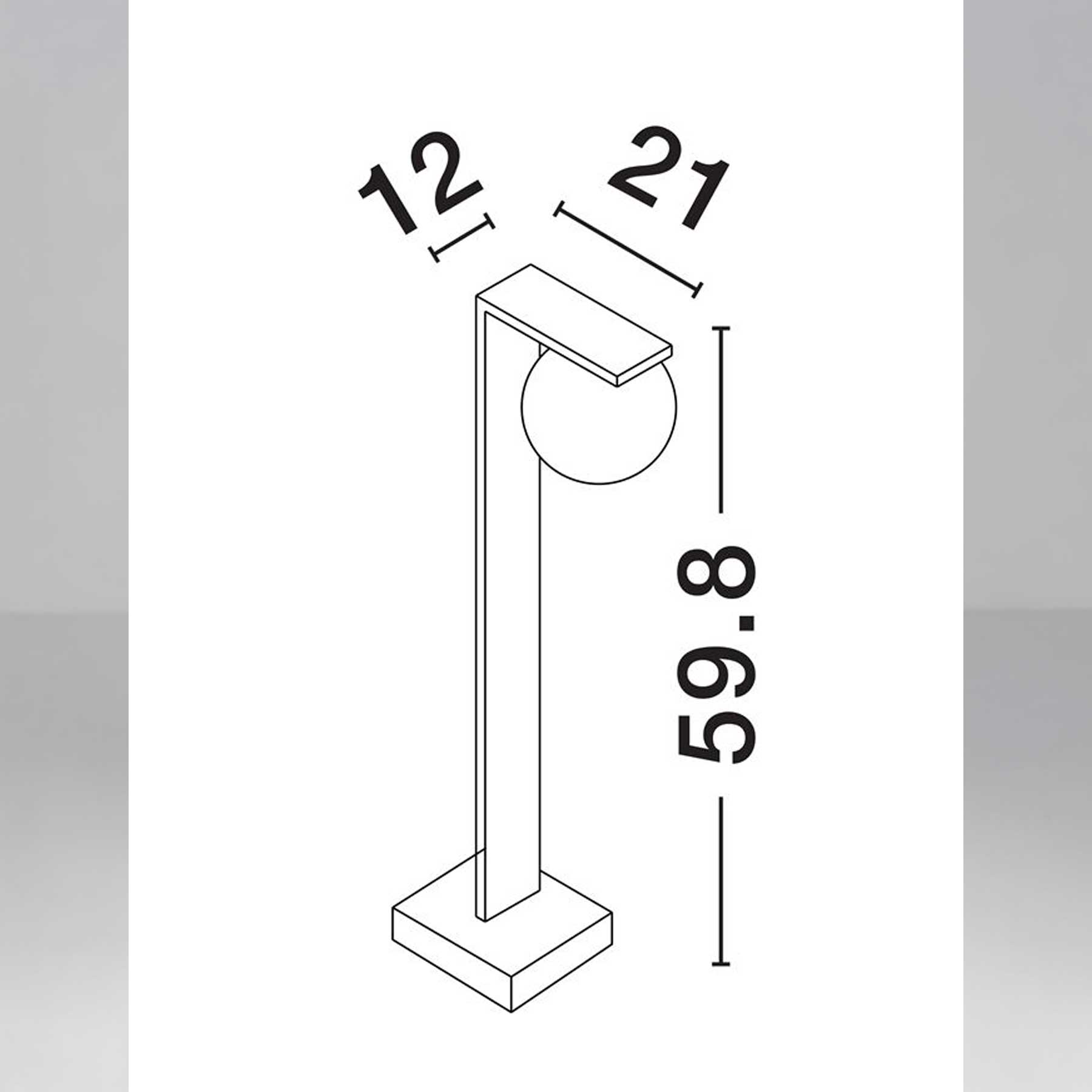 Nova Luce Oracle LED sloupkové svítidlo