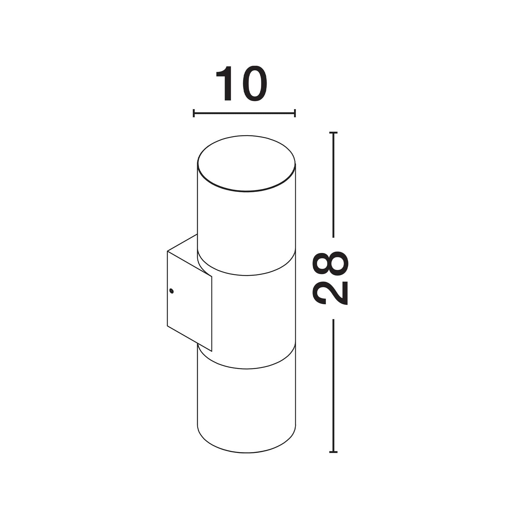 Nova Luce Paul LED nástěnné svítidlo IP65 s pohybovým senzorem