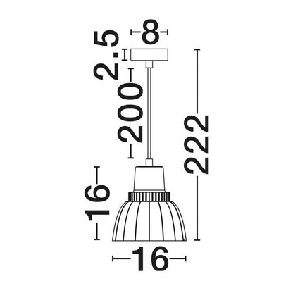 Nova Luce Lampa wisząca Picco E14