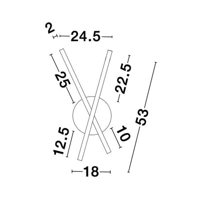 Nova Luce Reslin LED nástěnné svítidlo