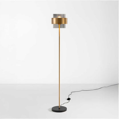 Nova Luce Sianna E27 szklana lampa podłogowa
