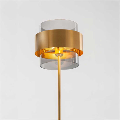 Nova Luce Sianna E27 szklana lampa podłogowa