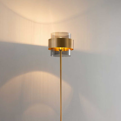 Nova Luce Sianna E27 szklana lampa podłogowa