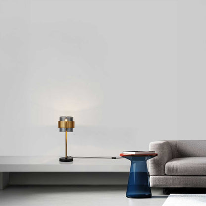 Nova Luce Sianna E27 szklana lampa stołowa