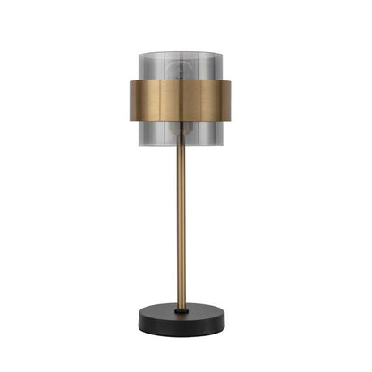 Nova Luce Sianna E27 szklana lampa stołowa