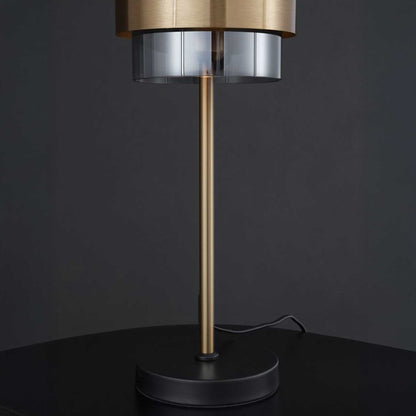 Nova Luce Sianna E27 szklana lampa stołowa