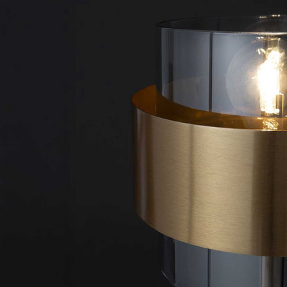 Nova Luce Sianna E27 szklana lampa stołowa