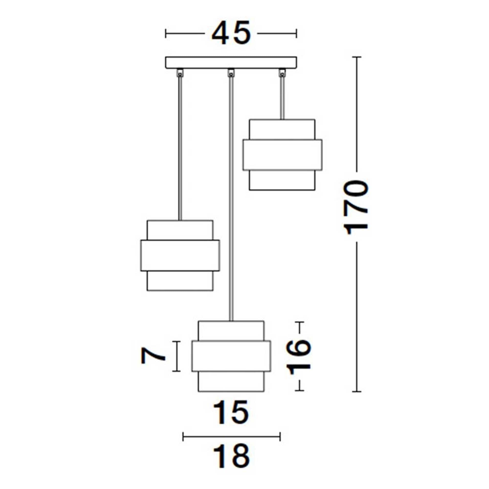 Nova Luce Sianna E27 szklana oprawa wisząca pionowa