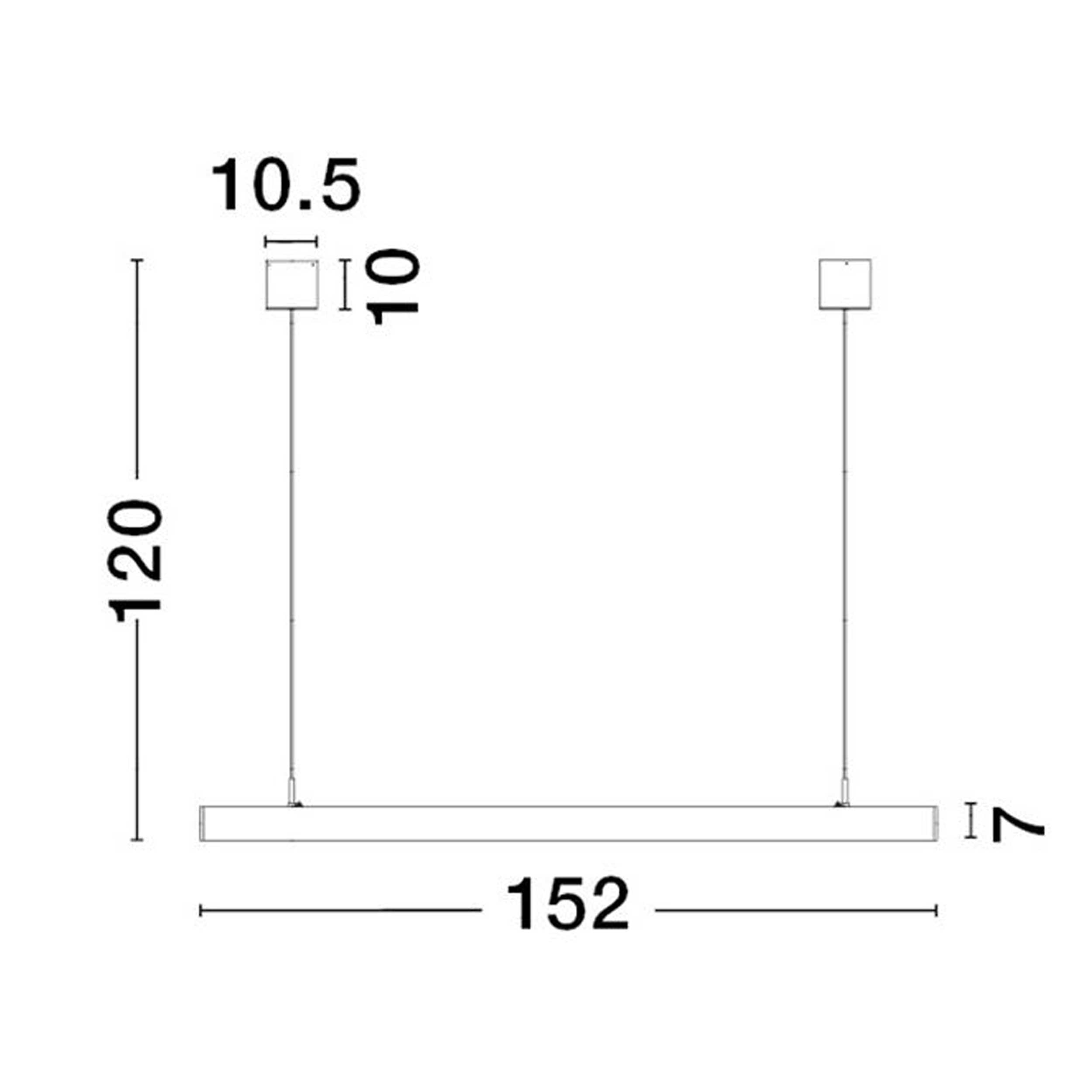Nova Luce Smart Lina LED závěsné liniové svítidlo