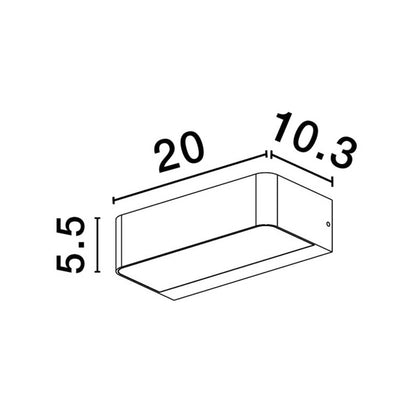 Nova Luce Videno LED nástěnné svítidlo IP65