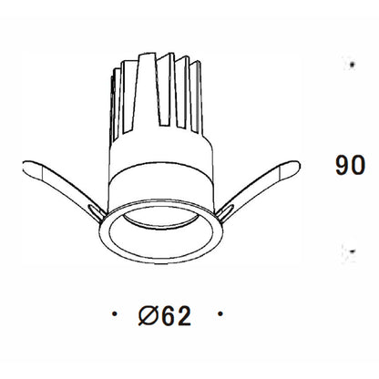 Oculus L LED zápustné svítidlo Ra>90