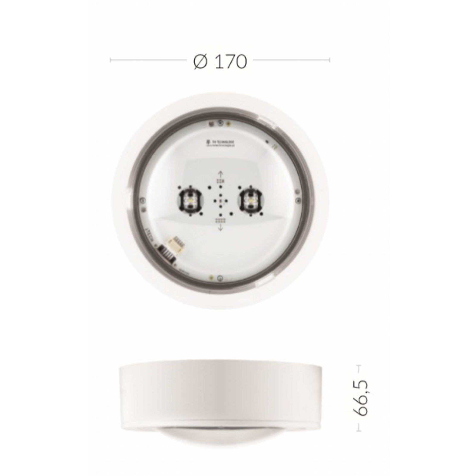 TM.ITECH M1 60 NM W antypaniczne oświetlenie awaryjne IP65