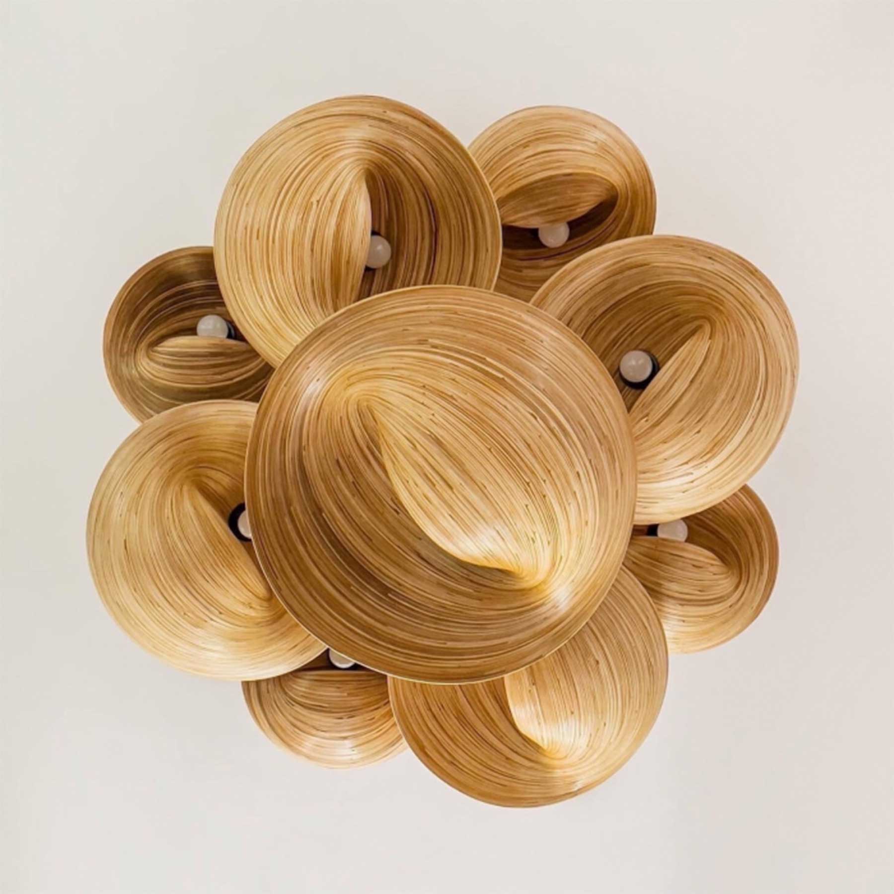 TD Lamps Bamboo E27 bambusové závěsné svítidlo