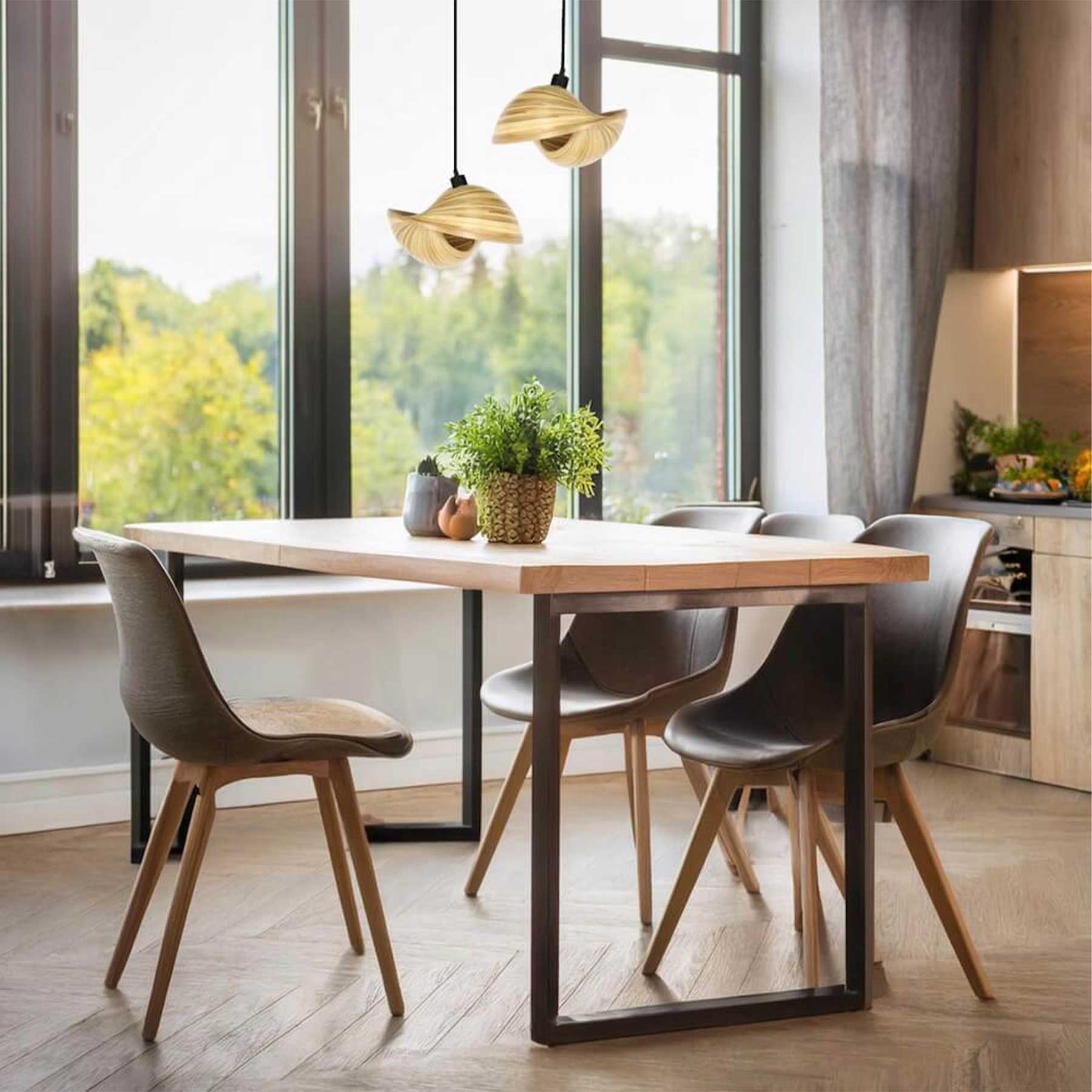 TD Lamps Bamboo E14 bambusové závěsné svítidlo