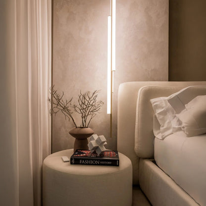 Marset Ambrosia V3 LED – złota, wpuszczana, wisząca lampa pionowa