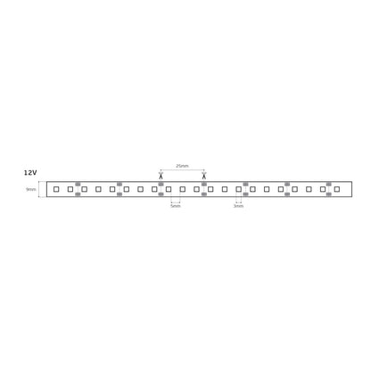 Taśma LED 12 V CRI80 IP20 4000 K (5 m)