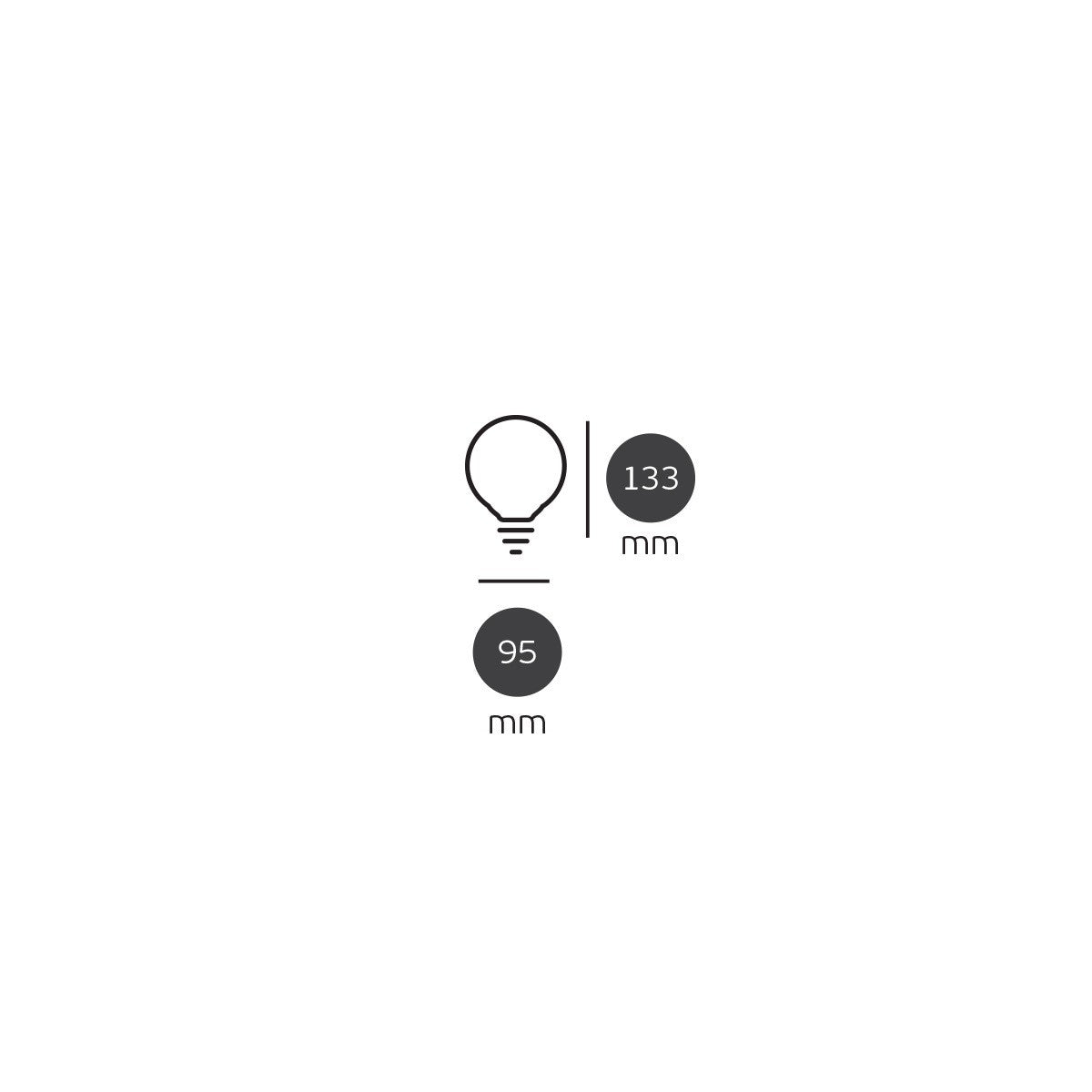 Żarówka LED VK Light Globo Plastic E27 ø95 12 W