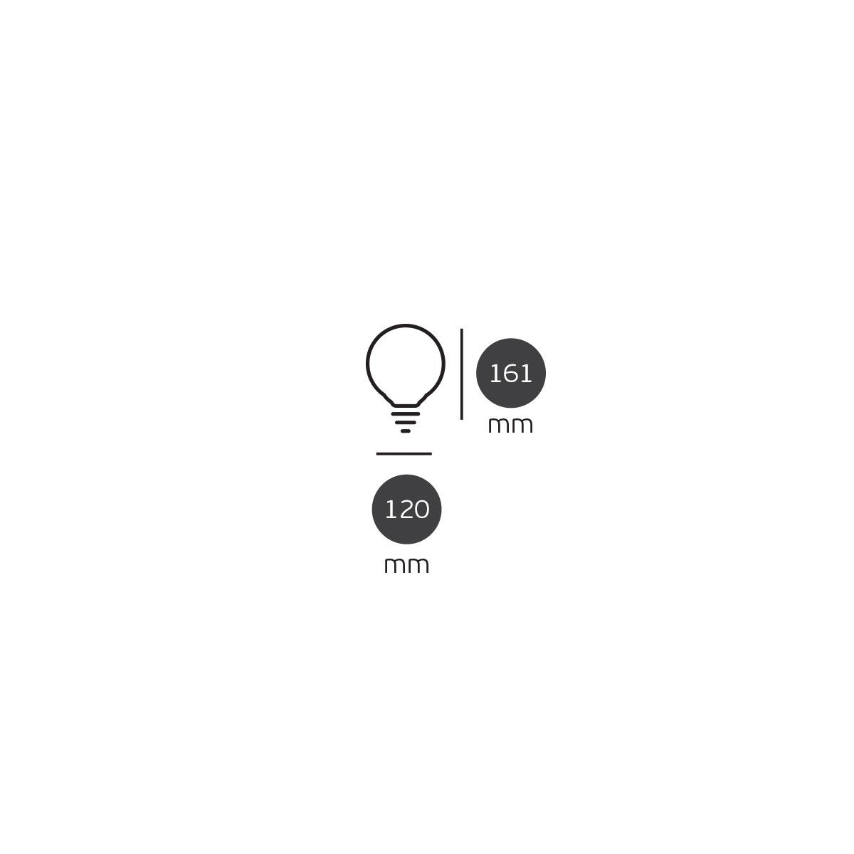 Żarówka LED VK Light Globo Plastic E27 ø95 15 W