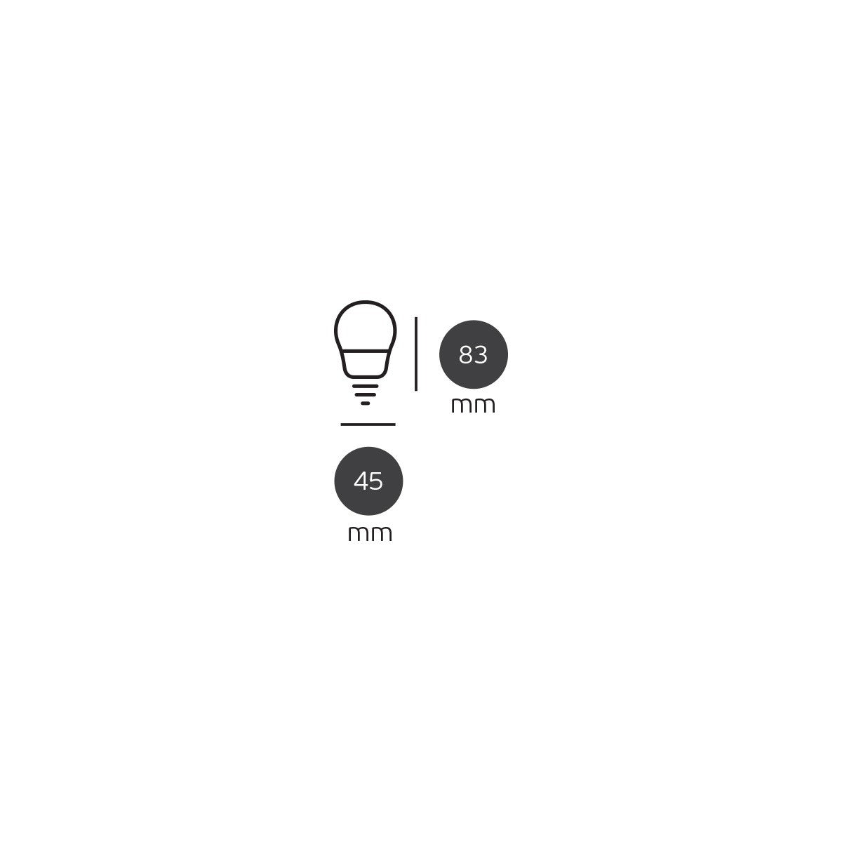 Żarówka LED VK Light Mini Globe Plastic E27 540 lm, ø45, 6 W