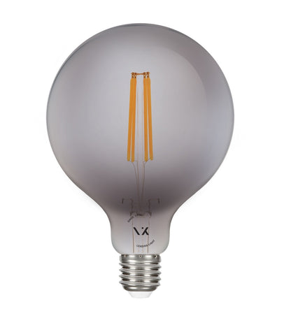 Żarówka LED VK Light Globo Filament Dark Grey E27 ø125 2700K 7W z funkcją ściemniania