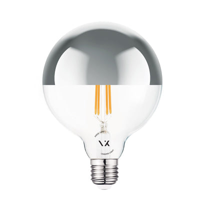 Żarówka LED VK Light Globo Filament Silver E27 ø125 2700K 7W z funkcją ściemniania