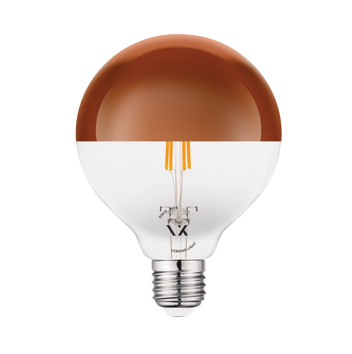 Żarówka LED VK Light Globo Filament Pink Copper E27 2700K 7W z funkcją ściemniania
