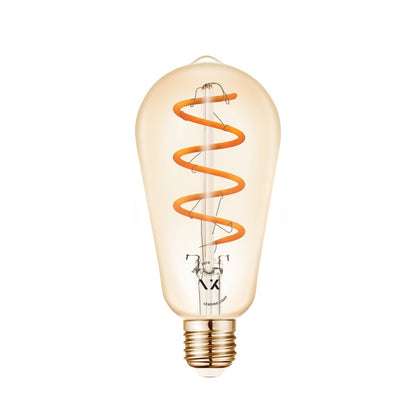 Żarówka LED VK Light Spiral Filament Amber ST64 E27 2200 K 4,5 W z funkcją ściemniania