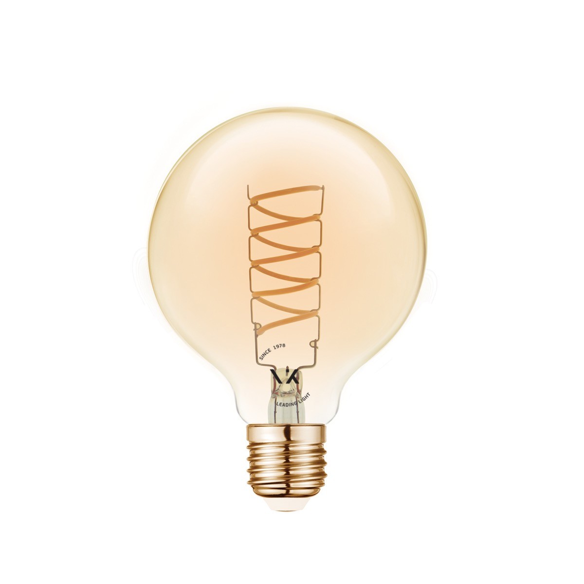 Żarówka LED VK Light Spiral Filament Amber-G80 E27 2200K 4,5 W z możliwością ściemniania