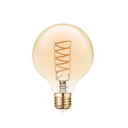 Żarówka LED VK Light Spiral Filament Amber-G80 E27 2200K 4,5 W z możliwością ściemniania
