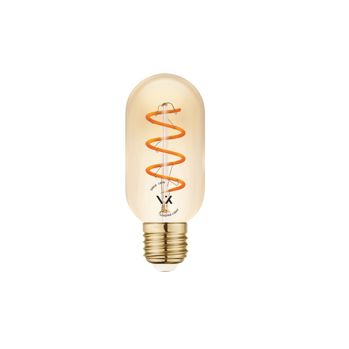 Żarówka LED VK Light Spiral Filament Amber-T45 E27 2200K 4,5 W z możliwością ściemniania