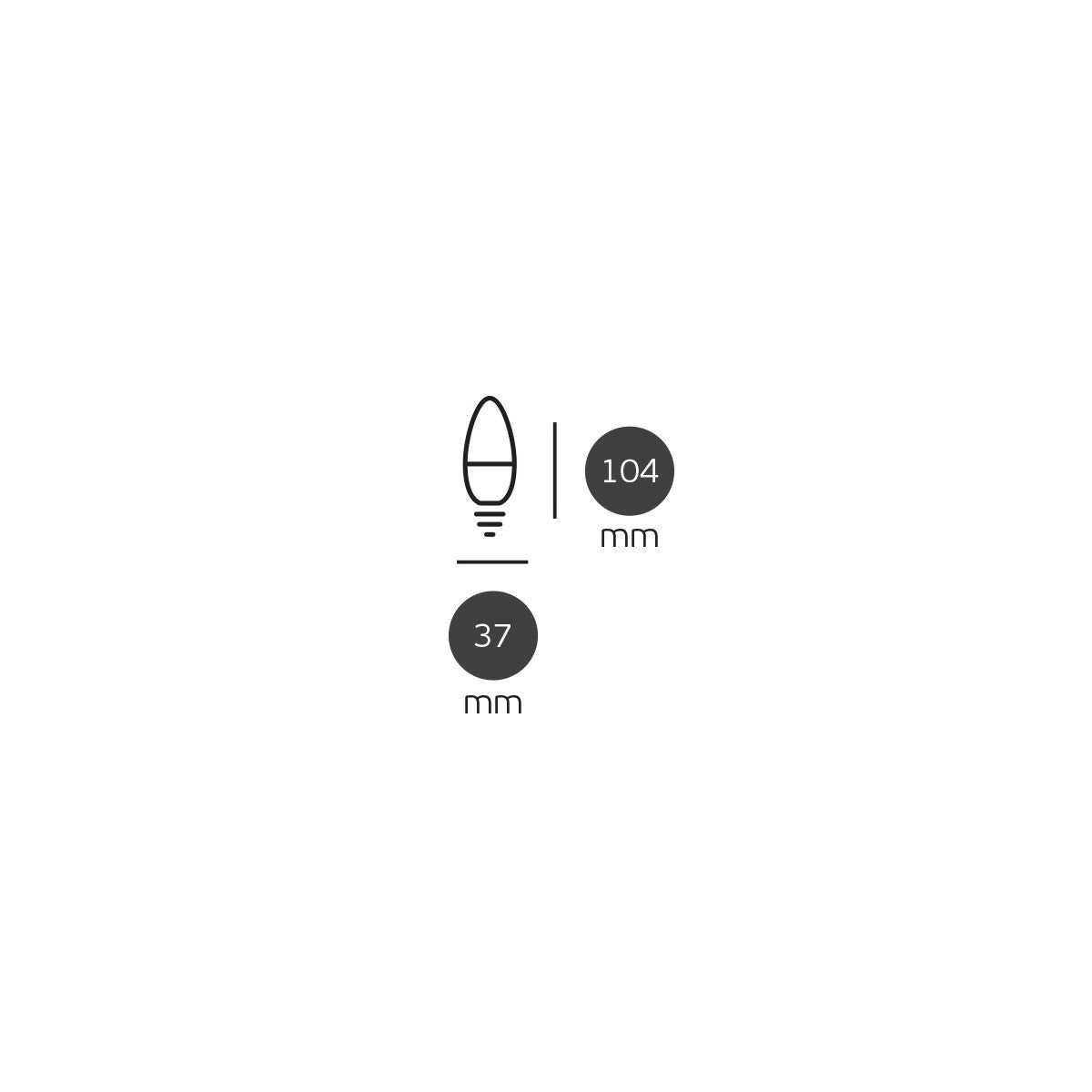 Żarówka LED VK Light Candle Plastic E14 9 W