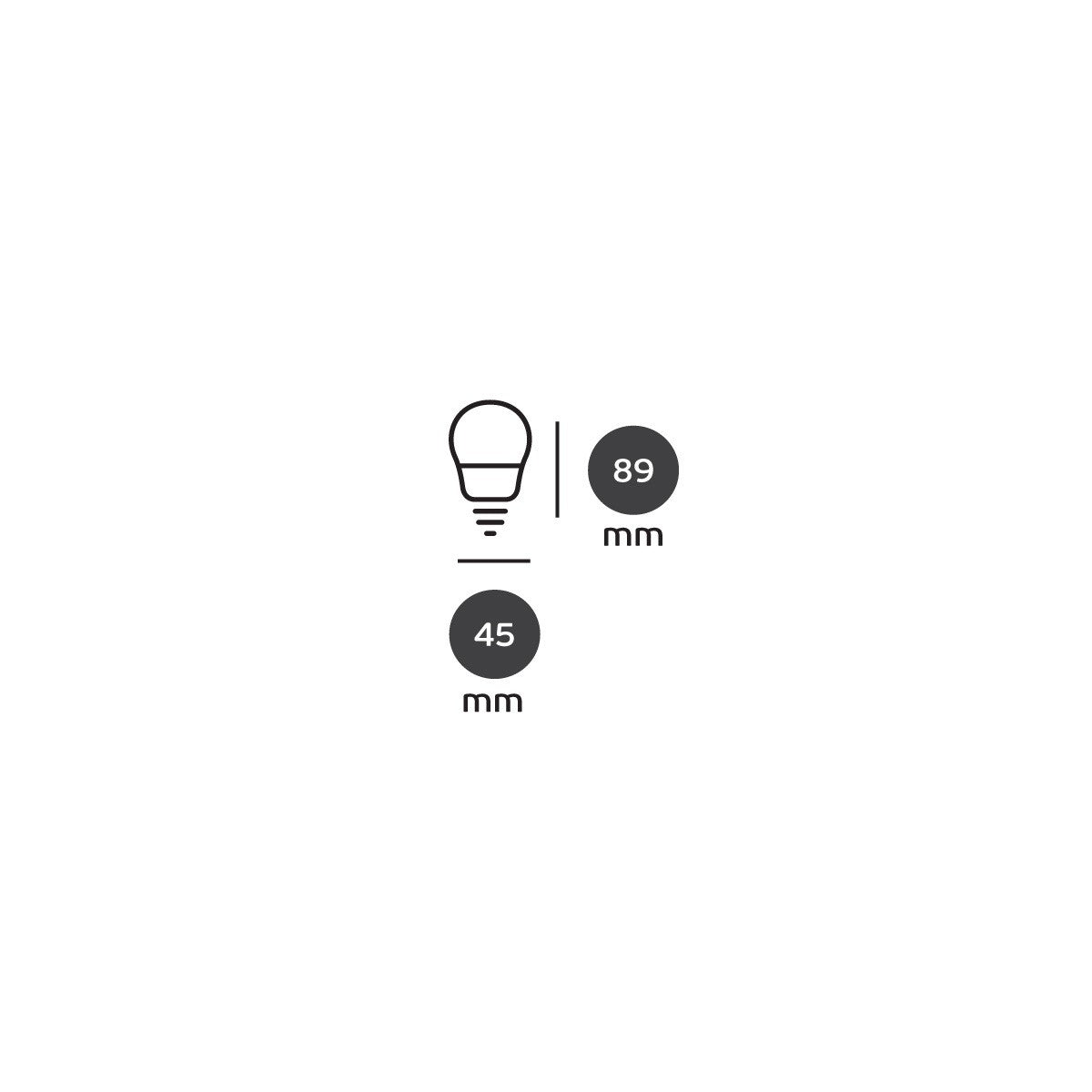 Żarówka LED VK Light Mini Globe Plastic E14 ø45 9 W