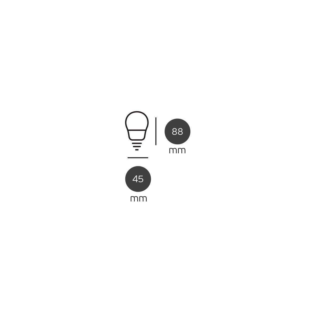 Żarówka LED VK Light Mini Globe Plastic E27 810 lm, ø45, 9 W, z możliwością ściemniania