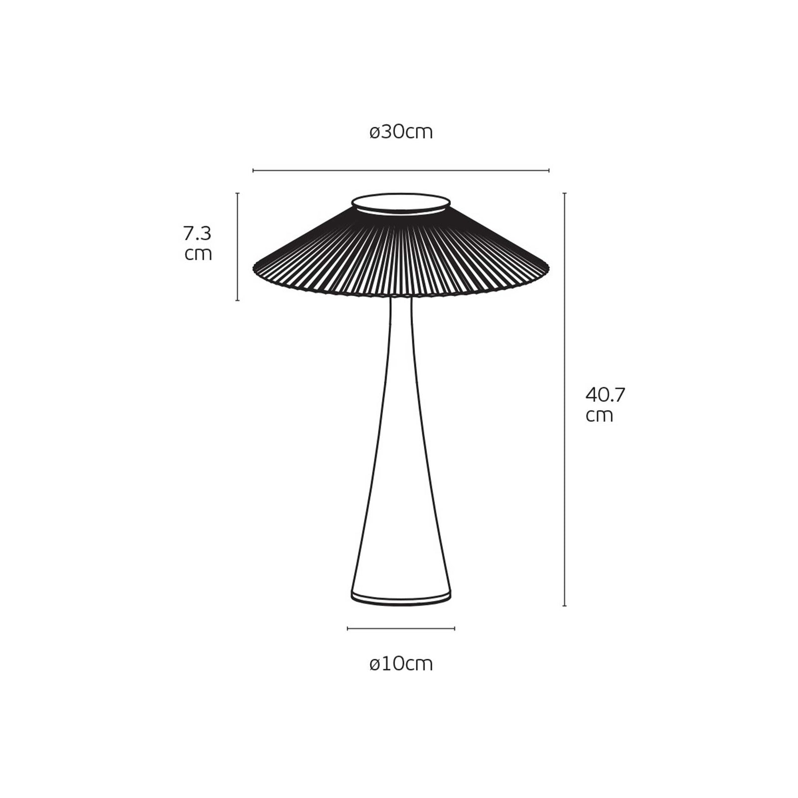 VK Light Amelie – lampka stołowa LED