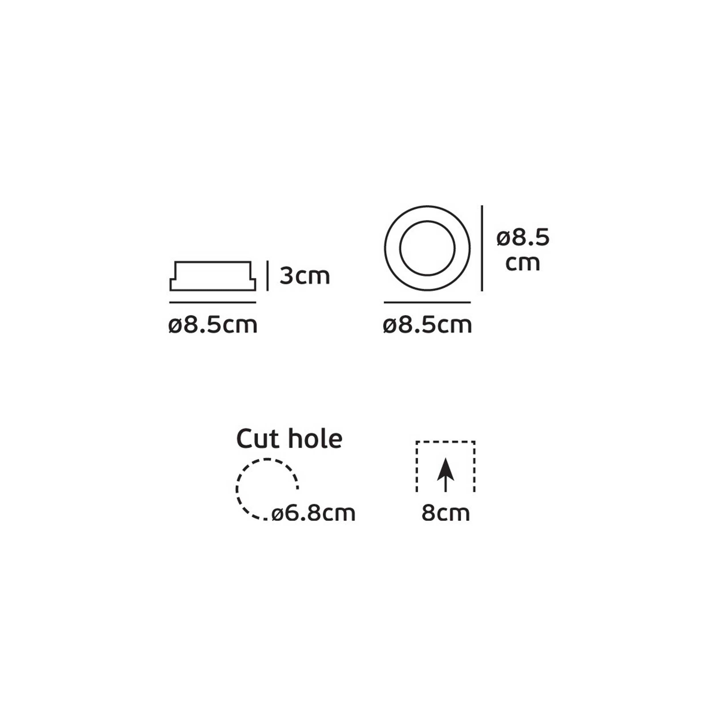 VK Light Ivy GU10 PAR16 – wpuszczana oprawa sufitowa