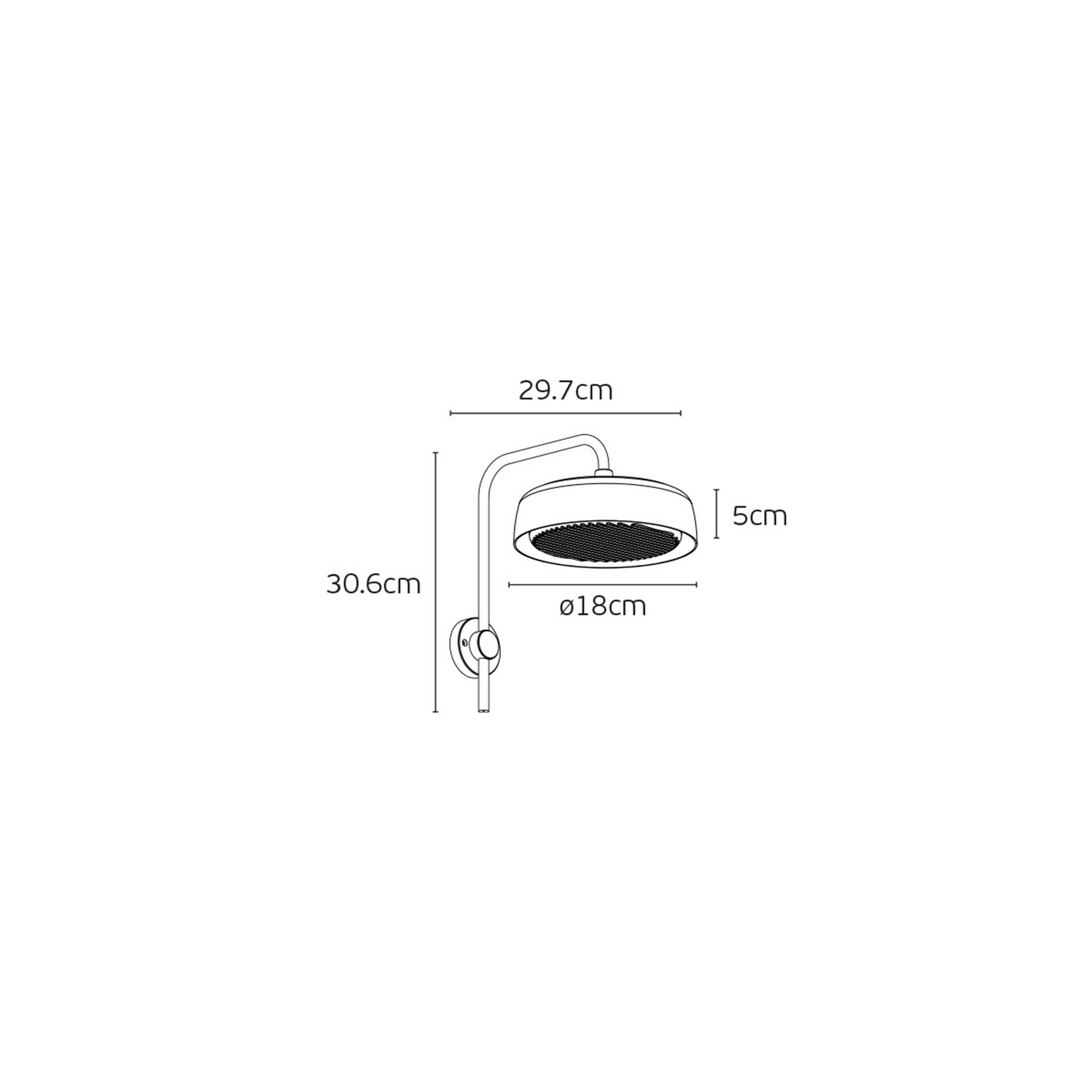 Kinkiet LED VK Light Jade, stopień ochrony IP65