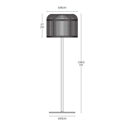 VK Light Keli E27 – stojąca lampa zewnętrzna IP44