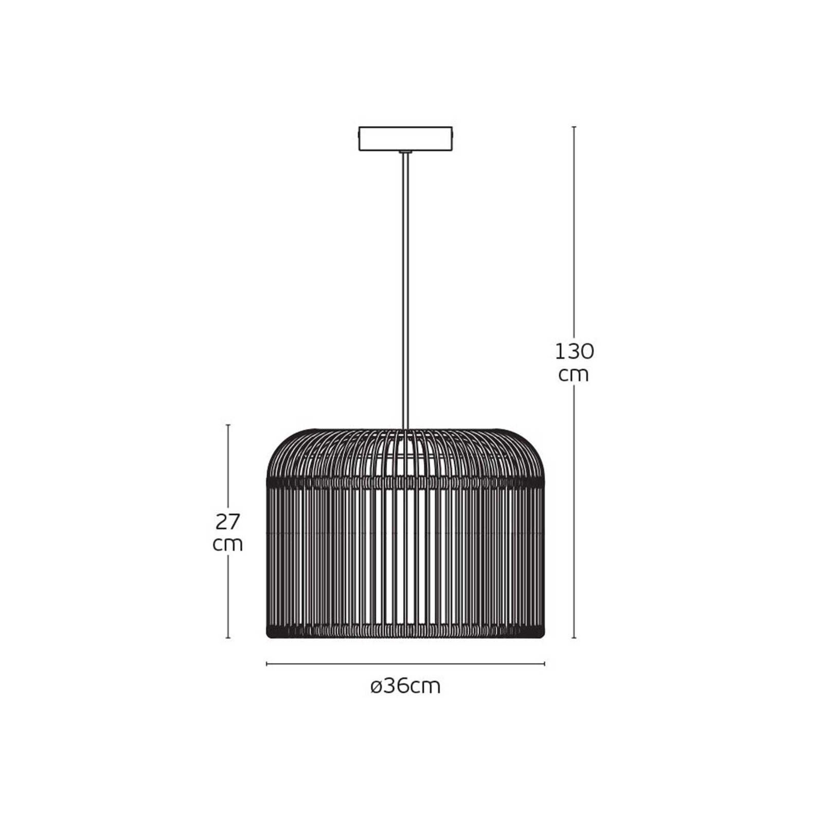 VK Light Keli E27 – wisząca lampa zewnętrzna IP44