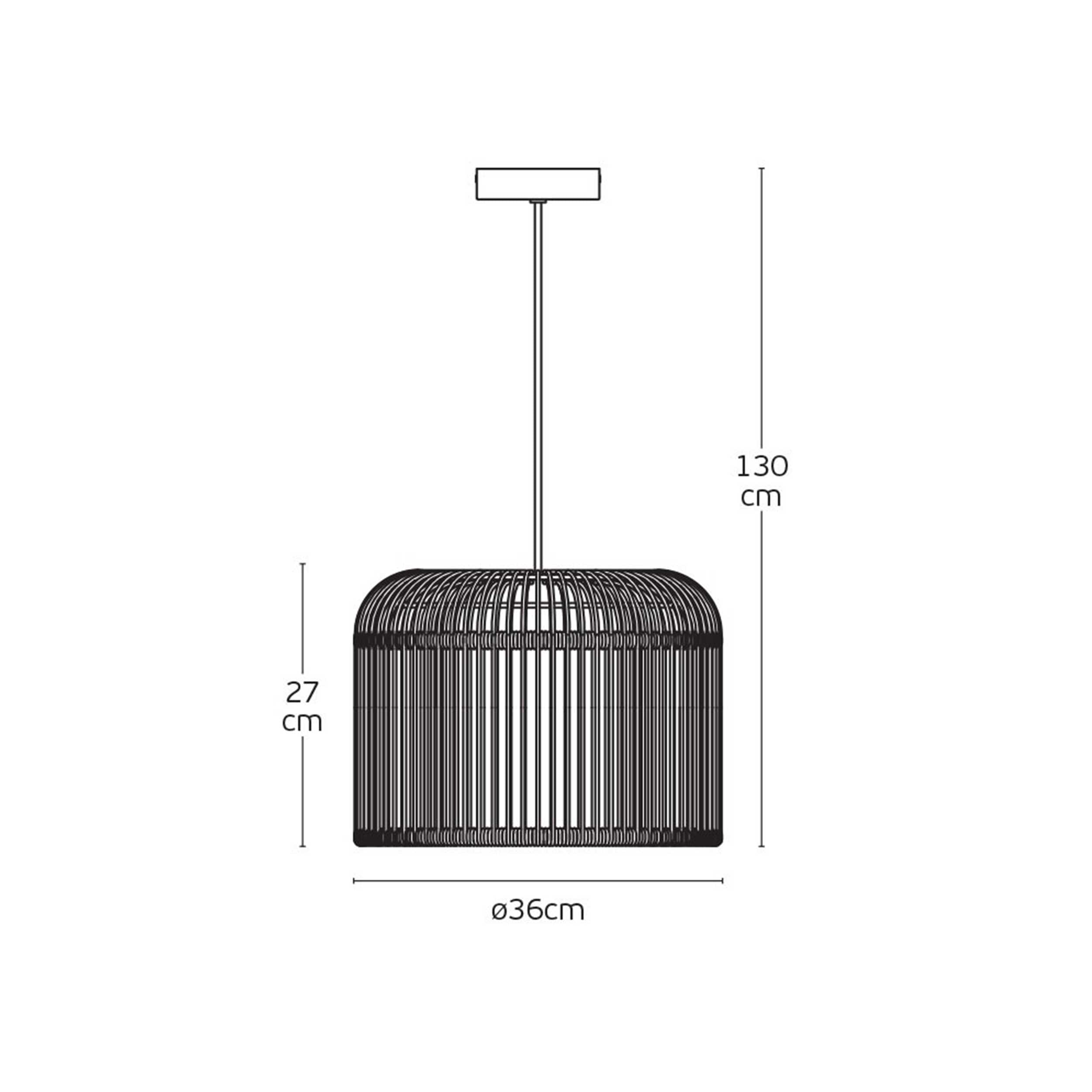 VK Light Keli E27 – wisząca lampa zewnętrzna IP44
