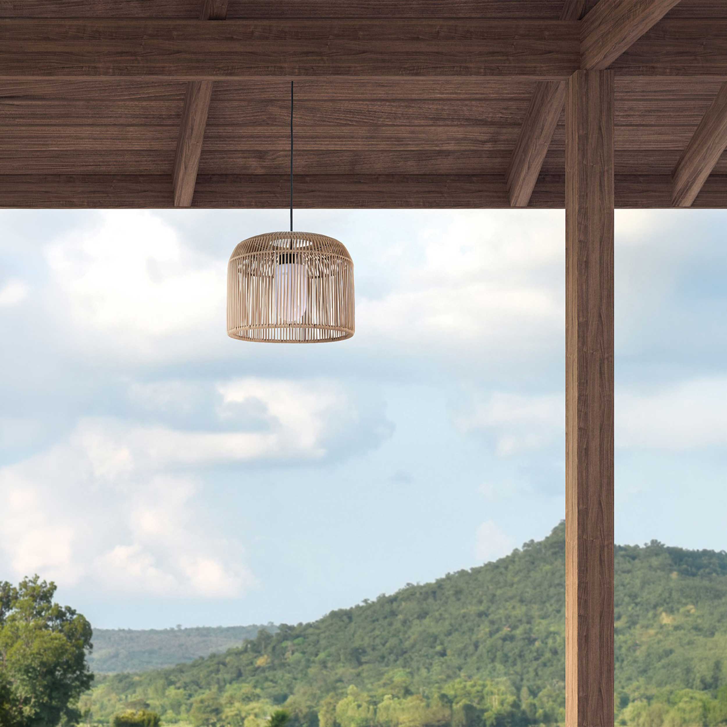 VK Light Keli E27 – wisząca lampa zewnętrzna IP44