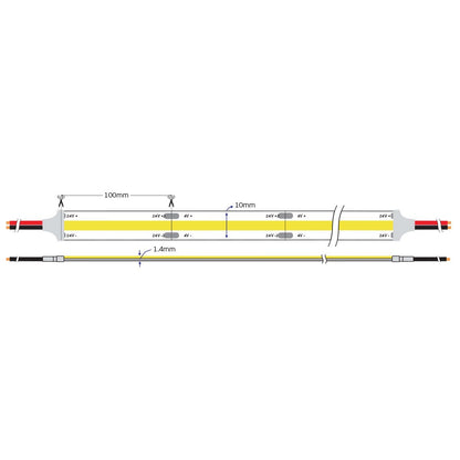 Taśma LED COB 24 V CRI90 IP66 (5 m)
