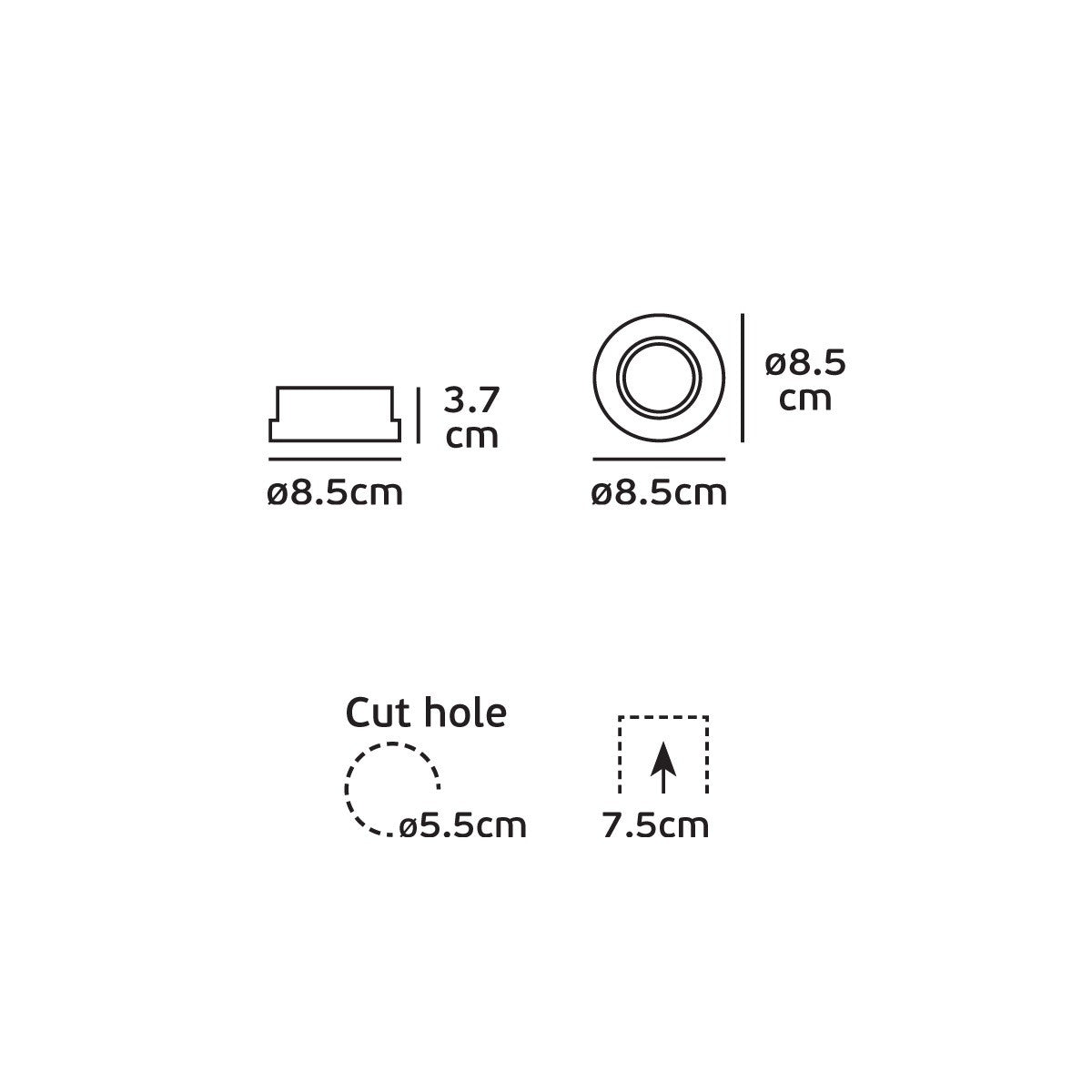 VK Light Woof GU5.3 – wpuszczana oprawa punktowa IP65
