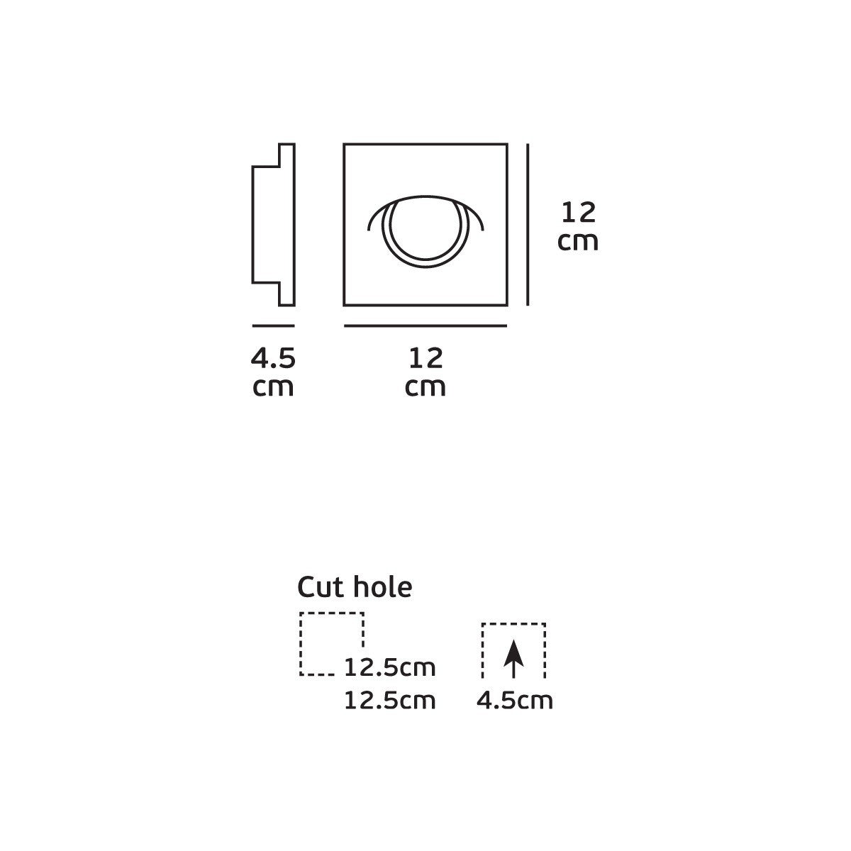 VK Light Downlight – gipsowa oprawa wpuszczana GU10 o okrągłym kształcie