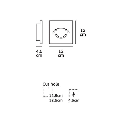 VK Light Downlight – gipsowa oprawa wpuszczana GU10 o okrągłym kształcie