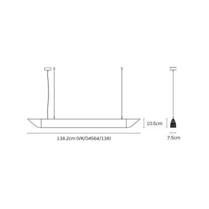 VK Light Mute Slim LED – wisząca lampa akustyczna