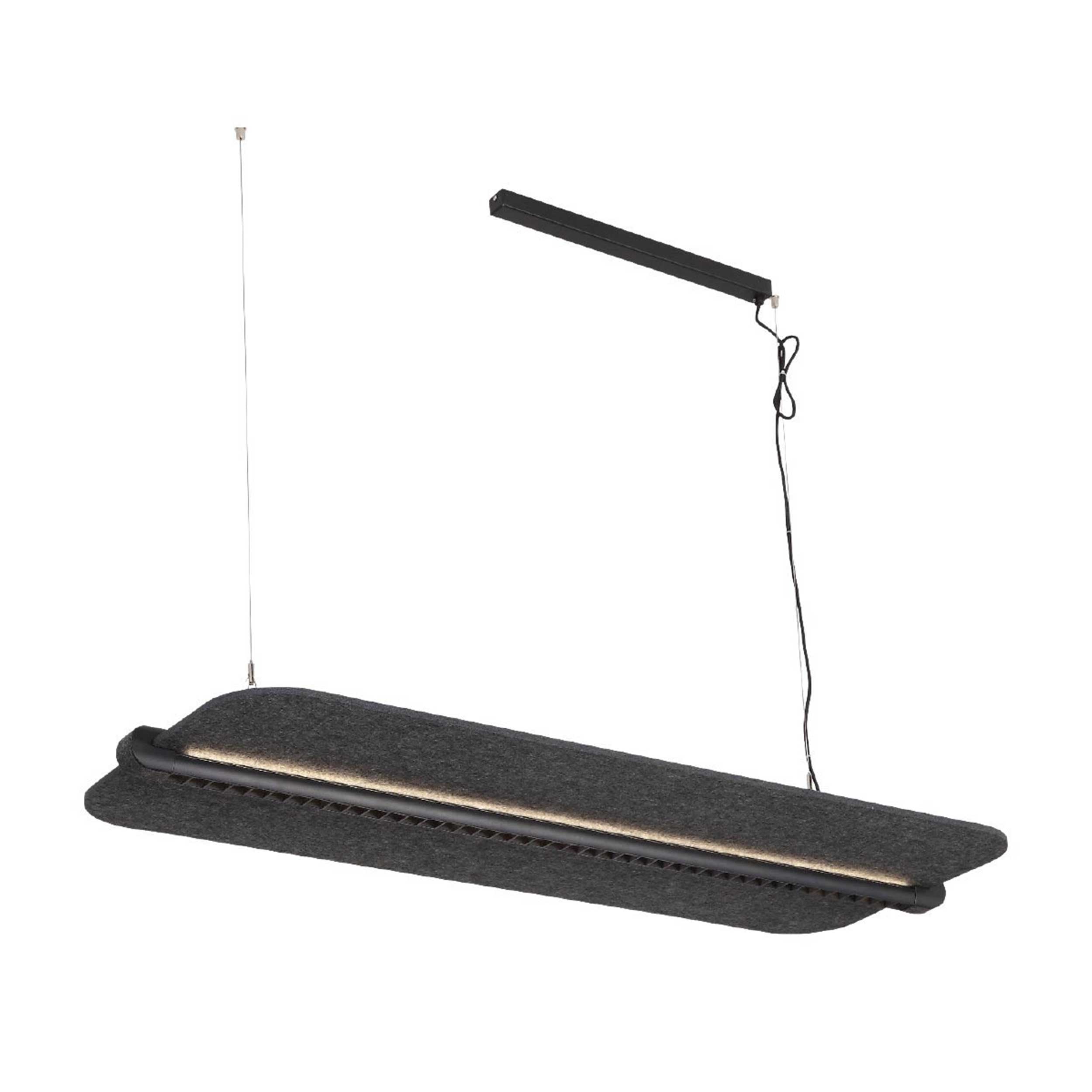 VK Light Mute L LED-owa lampa wisząca akustyczna o poziomej konstrukcji
