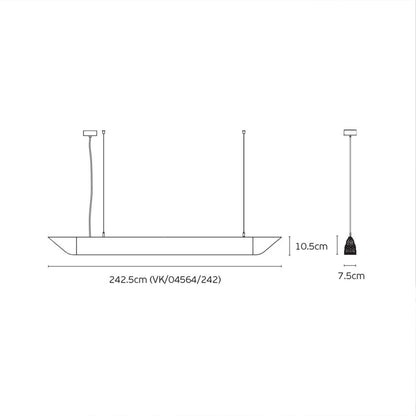 VK Light Mute Slim LED – wisząca lampa akustyczna