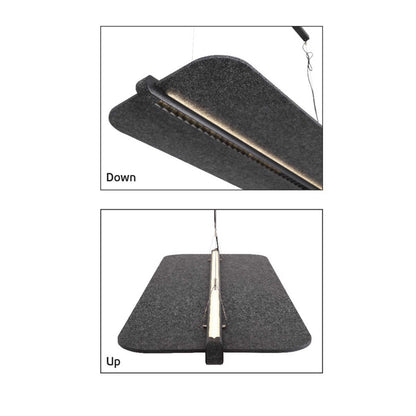 VK Light Mute L LED-owa lampa wisząca akustyczna o poziomej konstrukcji
